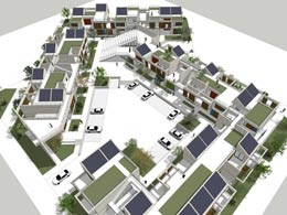 Social Housing Community-aerial view