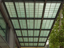 Steel Canopy-view from the street level