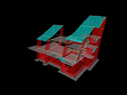 Two Level House-structural analysis model