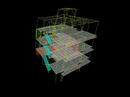 Housing at Ilioupoli-structural analysis model