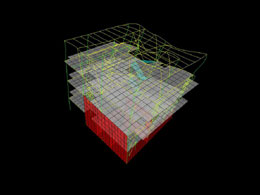 Housing at Ilioupoli-structural analysis model