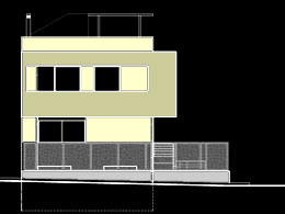 Pintzos House-south elevation