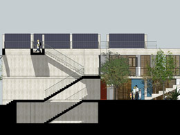 Social Housing Community-cross section