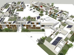 Social Housing Community-aerial view