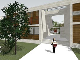 Social Housing Community-northwest entrance